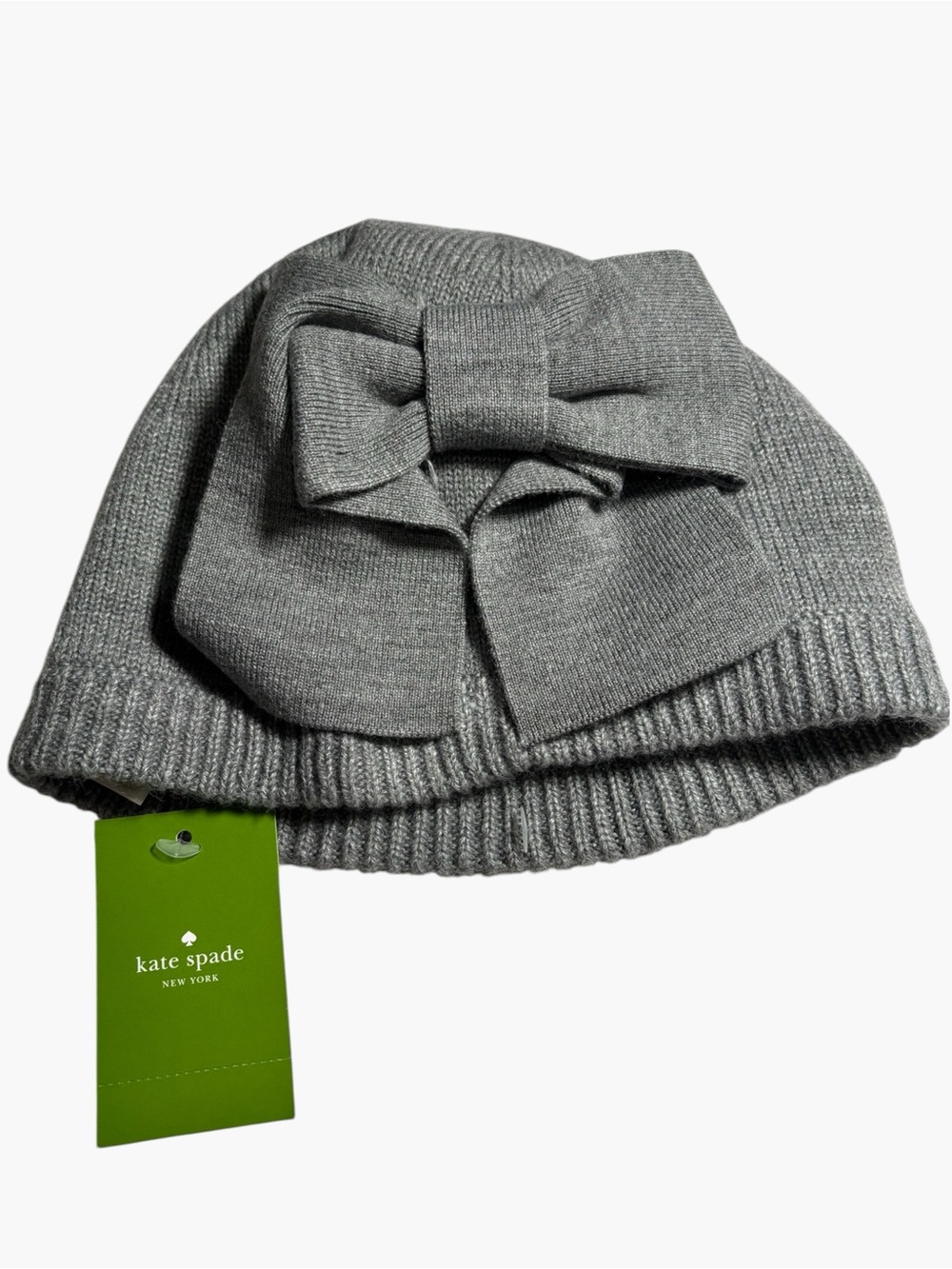 NWT Kate Spade Dorothy Beanie Heather Gray One Size